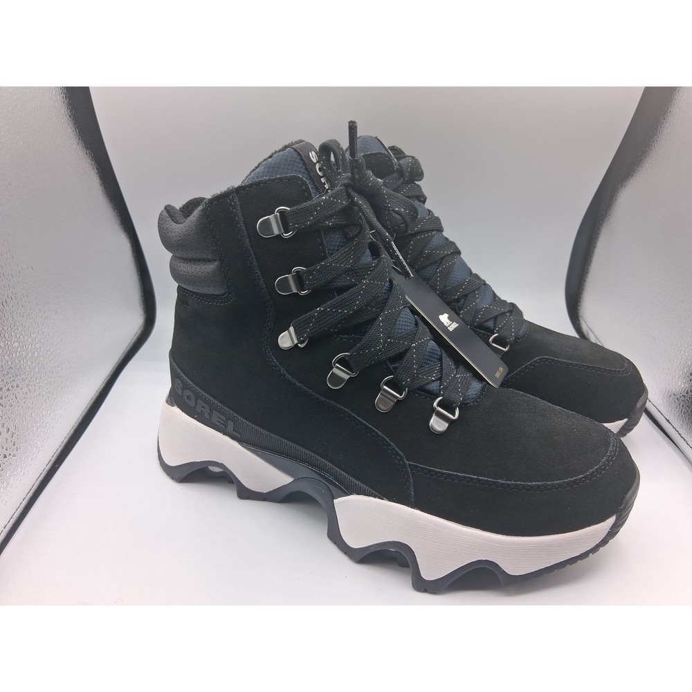 Sorel Kinetic Impact Conquest Plus Waterproof Boots Womens 8 Black NL5129-010